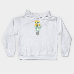 Broken dandelion bulb Kids Hoodie